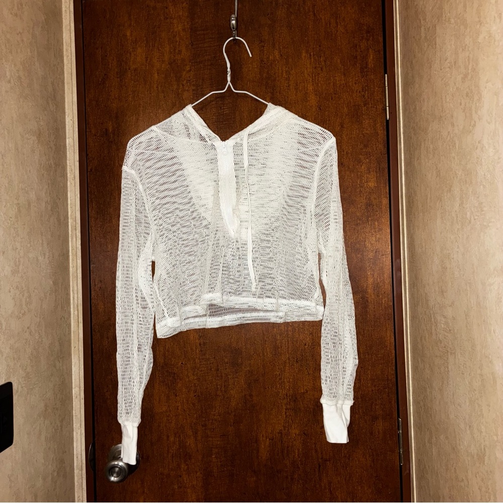 Wild Fable White Sheer Hoodie
